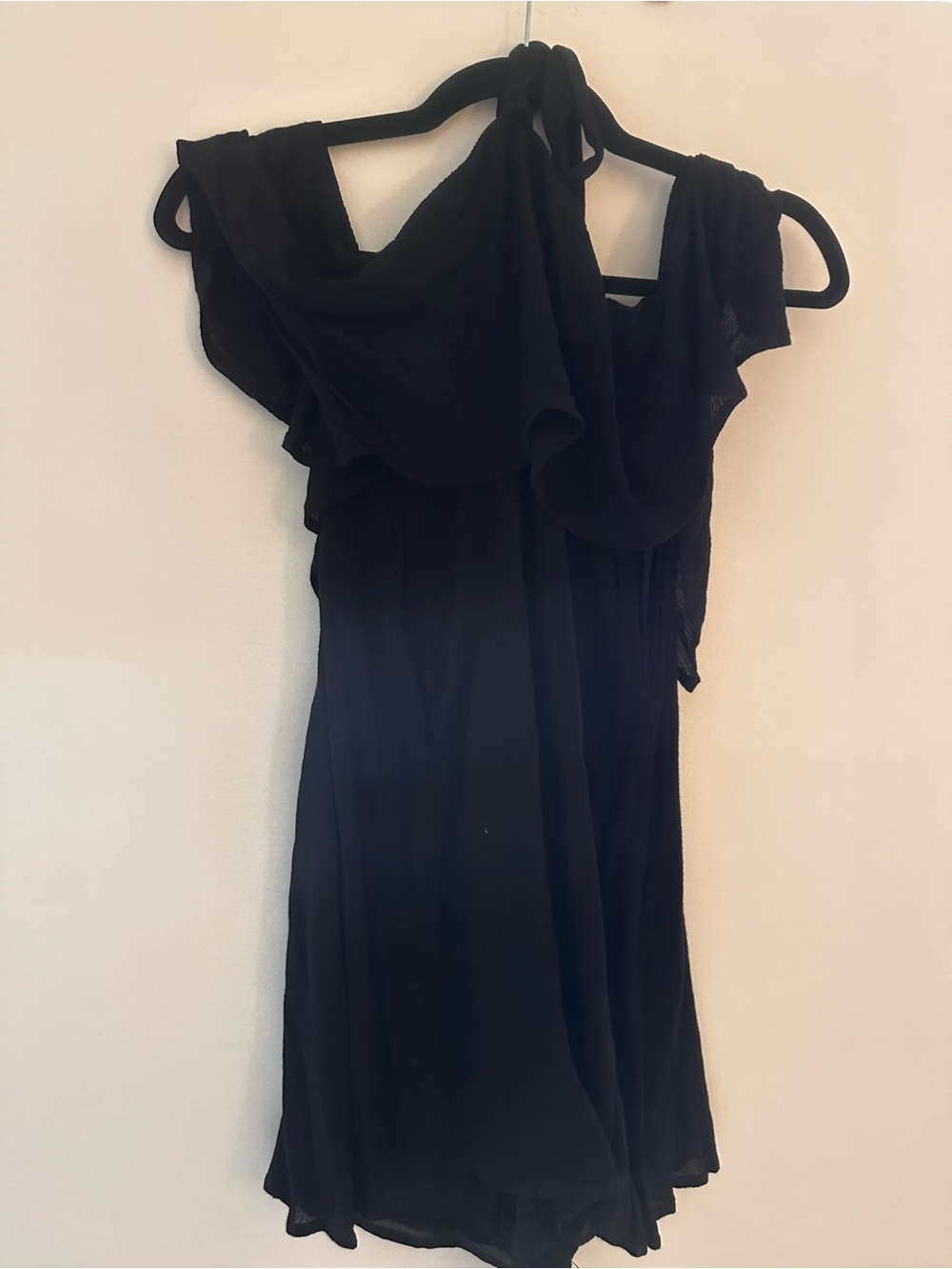 black off the shoulder romper